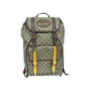 Gucci Supreme Backpack Leather Beige Tan Brown Sherry Line